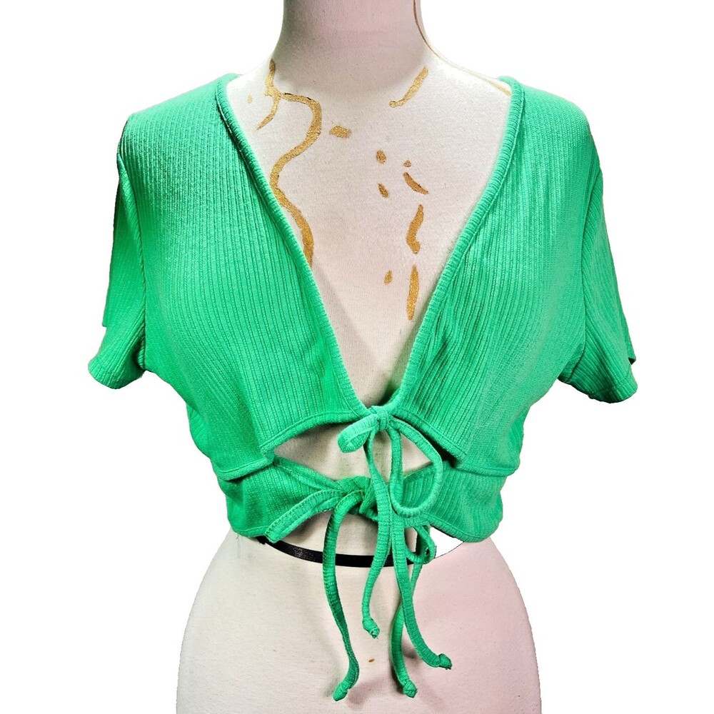 Wild Fable Crop Top Size L Women's Crop Top Soft Boho Chic Coquette Indie Sleaze